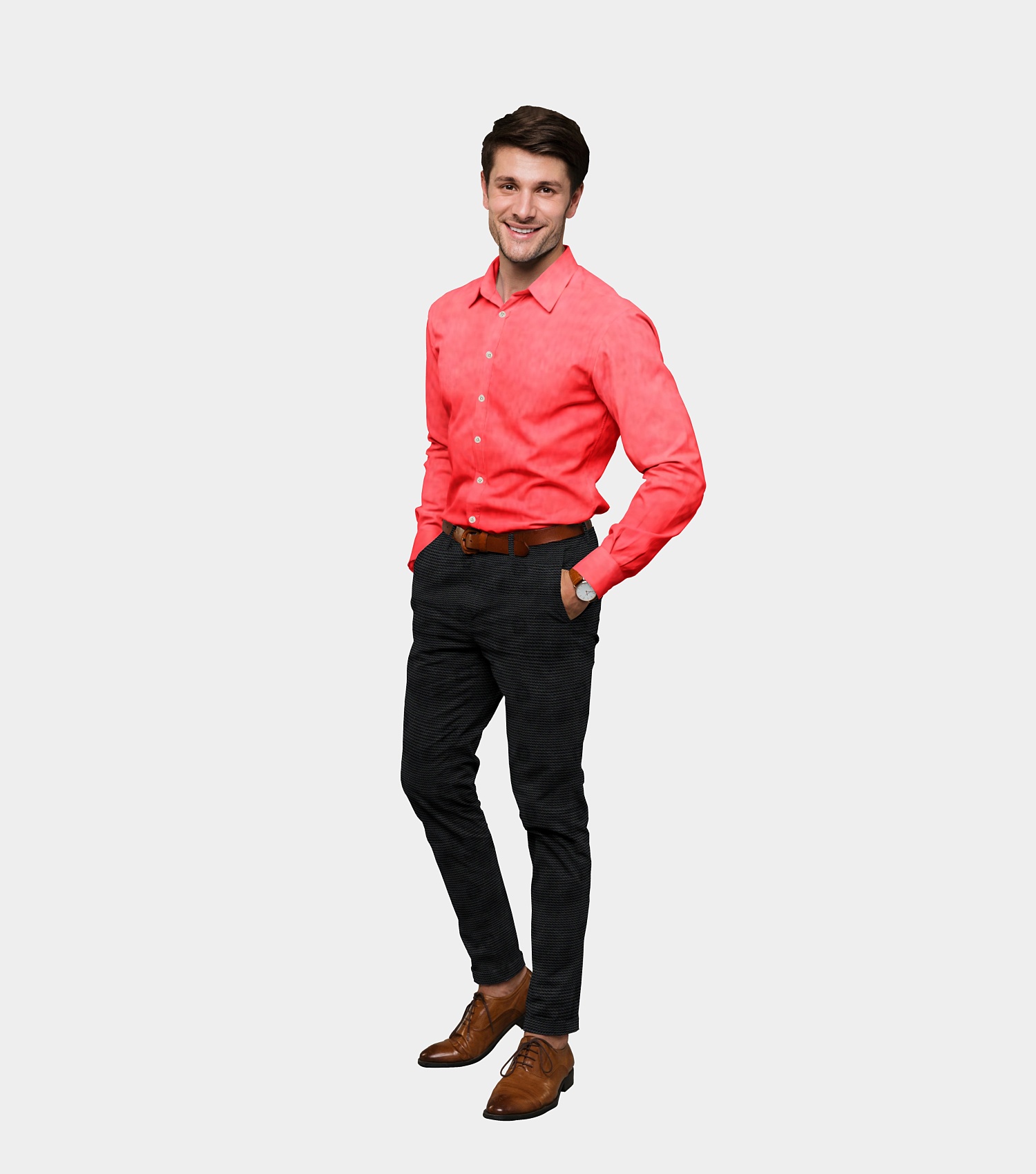 Just Trousers Black Premium Four-Way Lycra Trousers Black