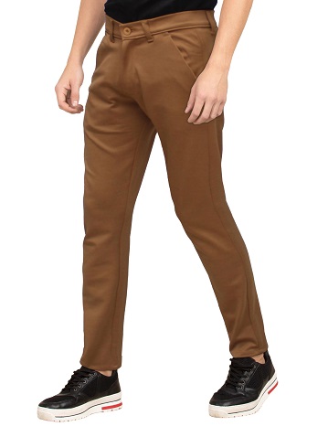 just fourway  Brownblack trousers & chinos
