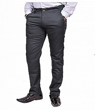 Just Trousers Green Slim -Fit Flat Trousers